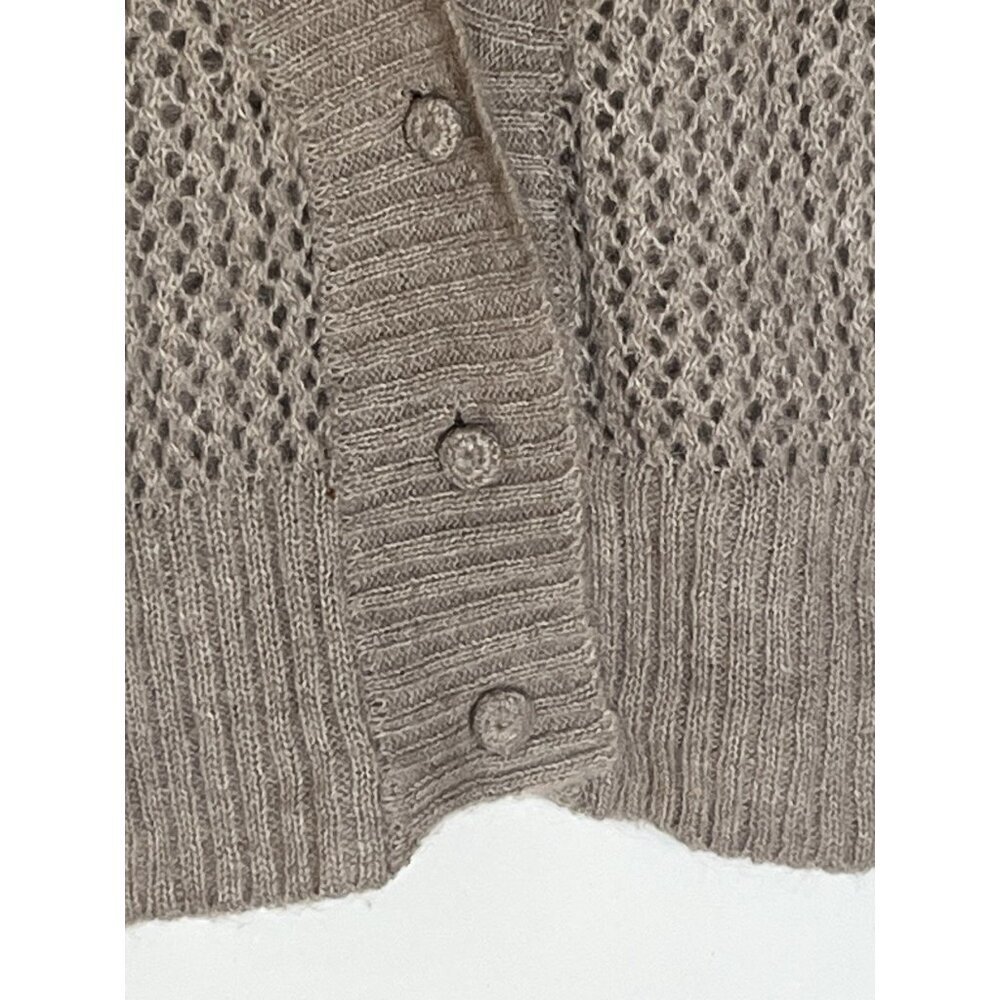 DAY Birger et Mikkelsen Taupe Wool Mohair Blend Long Sweater Cardigan - Picture 8 of 12